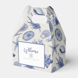 Nautiskt ThLED Blue Seashell Presentaskar