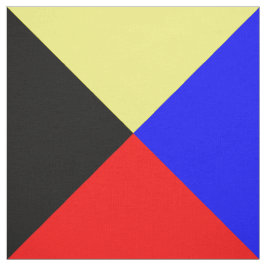 Nautiskt underteckna kodifierar flaggorbrev Z Tyg