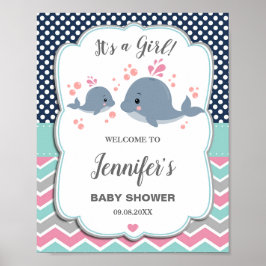 Nautiskt välkomstbesök i mamma och Baby Poster