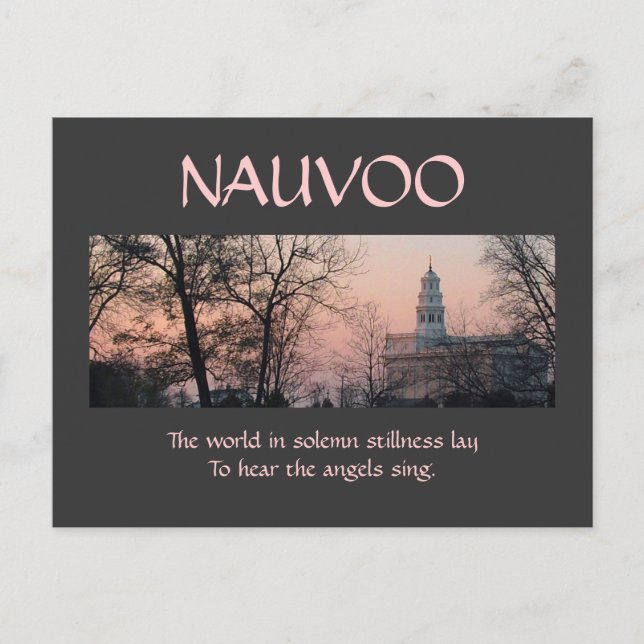 Nauvoo i Solemn Stillness Vykort (Framsida)