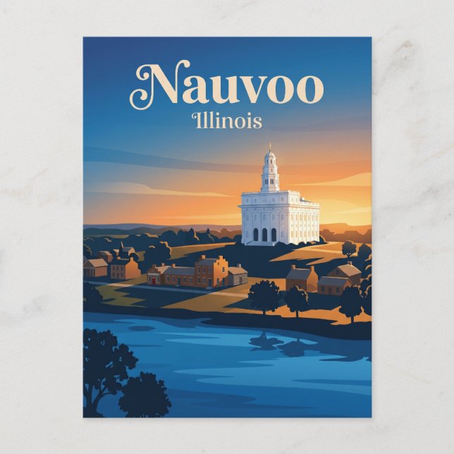 Nauvoo Illinois Vykort (Framsida)