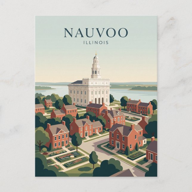 Nauvoo, Illinois Vykort (Framsida)