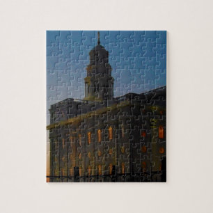 Nauvoo tempel på solnedgången pussel