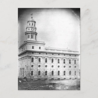 Nauvoo Temple daguerreotype Vykort