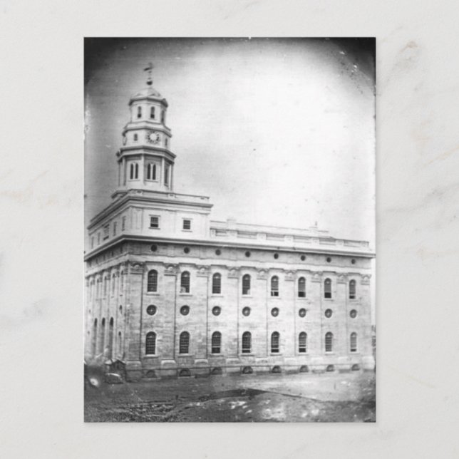 Nauvoo Temple daguerreotype Vykort (Framsida)