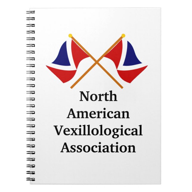 NAVA-anteckningsbok för korsad Flaggor Anteckningsbok (Framsidan)