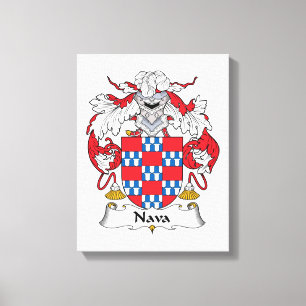 Nava Family Crest Canvastryck