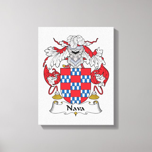 Nava Family Crest Canvastryck (Framsida)