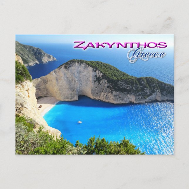 Navagio Beach, Zakynthos, Grekland Vykort (Framsida)