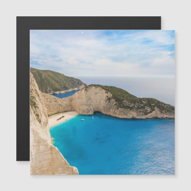 Navagio-stranden Grekland (Fram/baksida)