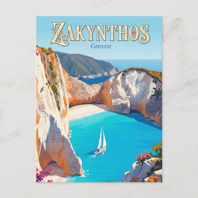 Navagio-stranden Grekland Vykort (Framsida)