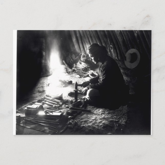 Navaho Silsmith, 1915 Vykort (Framsida)