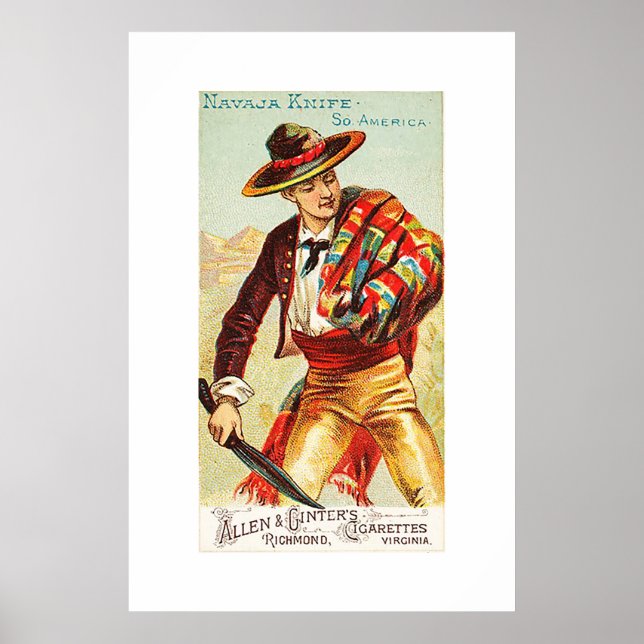 Navaja Knivar, från Armen All Nations series Poster (Framsidan)