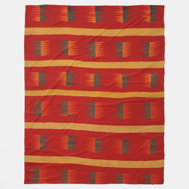 NAVAJO 1890 HORSE SADDLE BLANKET TIMELESS ARTISTRY FLEECEFILT (Framsidan)