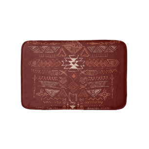 Navajo Aztec: Ethnic Doodle Mönster. Badrumsmatta