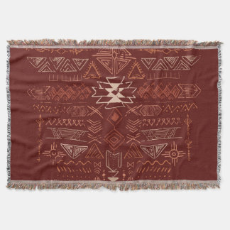 Navajo Aztec: Ethnic Doodle Mönster. Filt