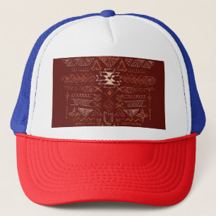 Navajo Aztec: Ethnic Doodle Mönster. Keps