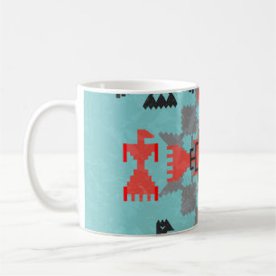 Navajo Birds, Ethnic Tribal Vintage. Kaffemugg