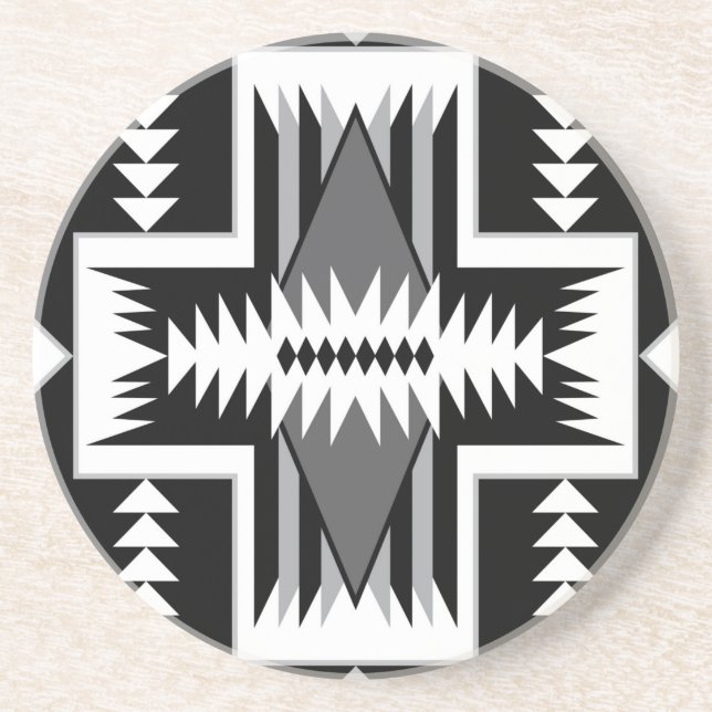 Navajo Black & Grått Sandstone Underlägg (Framsidan)