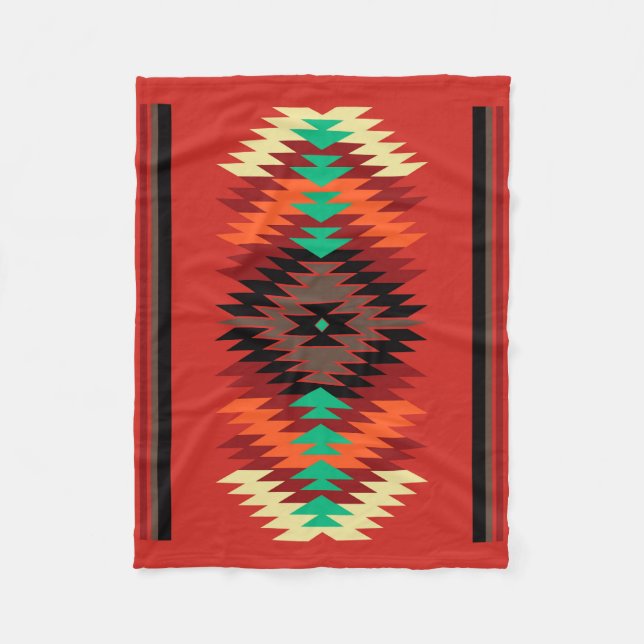 Navajo Blanket Design 5 Fleecefilt (Framsidan)