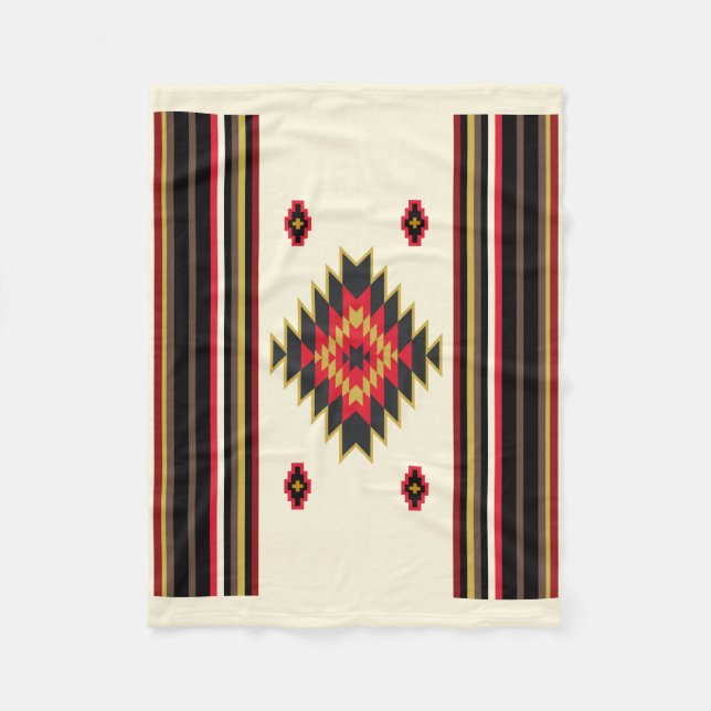Navajo Blanket Design 6 Fleecefilt (Framsidan)