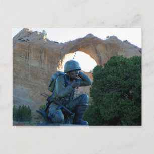 Navajo Code Talker (Sten) Vykort