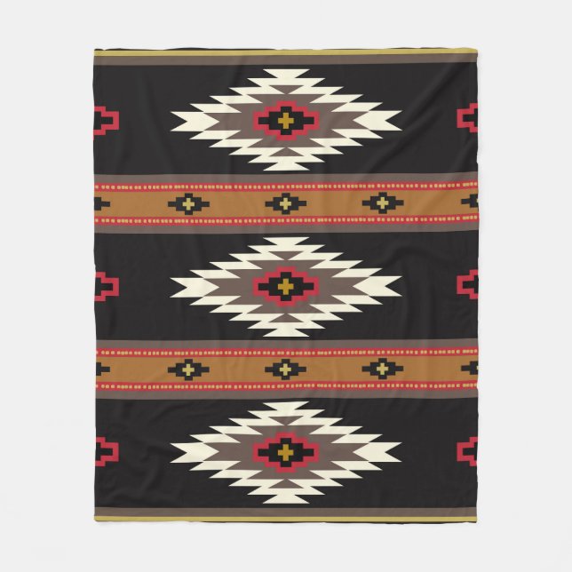 Navajo Design 7 Bandana Fleecefilt (Framsidan)