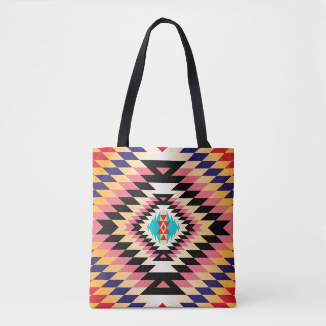Navajo Design-7 Tote Tygkasse (Framsida)