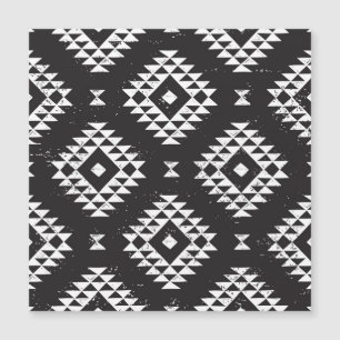 Navajo Geometric: Black White Tribal.