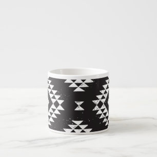 Navajo Geometric: Black White Tribal. Espressomugg