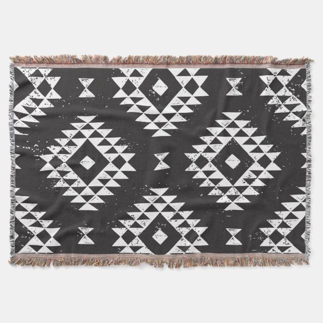 Navajo Geometric: Black White Tribal. Filt (Framsidan)