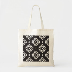 Navajo Geometric: Black White Tribal. Tygkasse