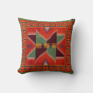 NAVAJO INDIAN 1800s HORSE SADDLE BLANKET REPRINT Kudde