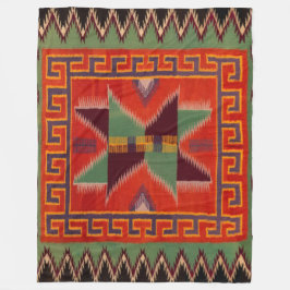 NAVAJO INDIAN 1800s HORSE SADDLE BLANKET ULL Fleecefilt