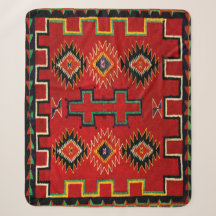 NAVAJO INDIAN 1890 HORSE SADDLE BLANKET