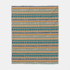 Navajo Indian Design Blanket Fleecefilt