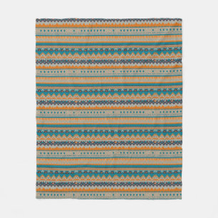 Navajo Indian Design Blanket Fleecefilt
