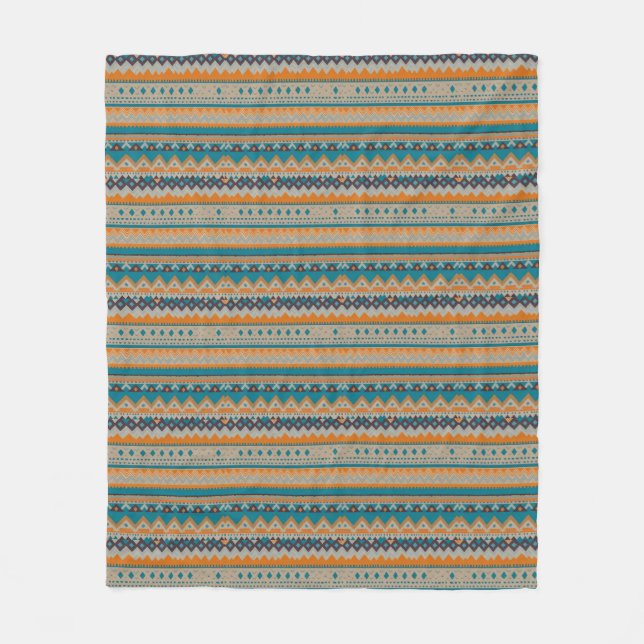 Navajo Indian Design Blanket Fleecefilt (Framsidan)