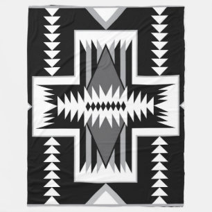 Navajo Indian Design Fleece Blanket