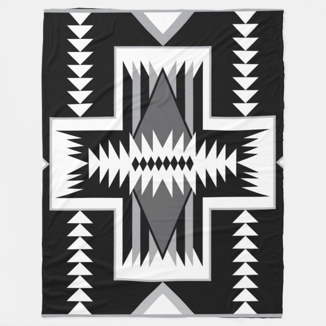 Navajo Indian Design Fleece Blanket (Framsidan)