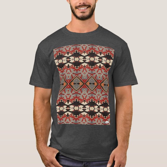 Navajo Indian Inspired Design T-Shirt HAMbWG (Framsida)