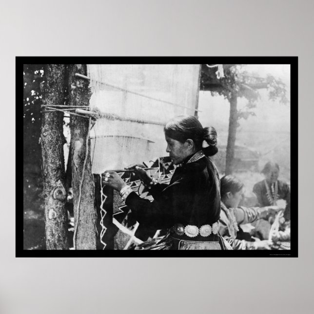 Navajo Indian Weaver 1912 Poster (Framsidan)