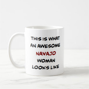 navajo kvinna, fantastisk kaffekopp