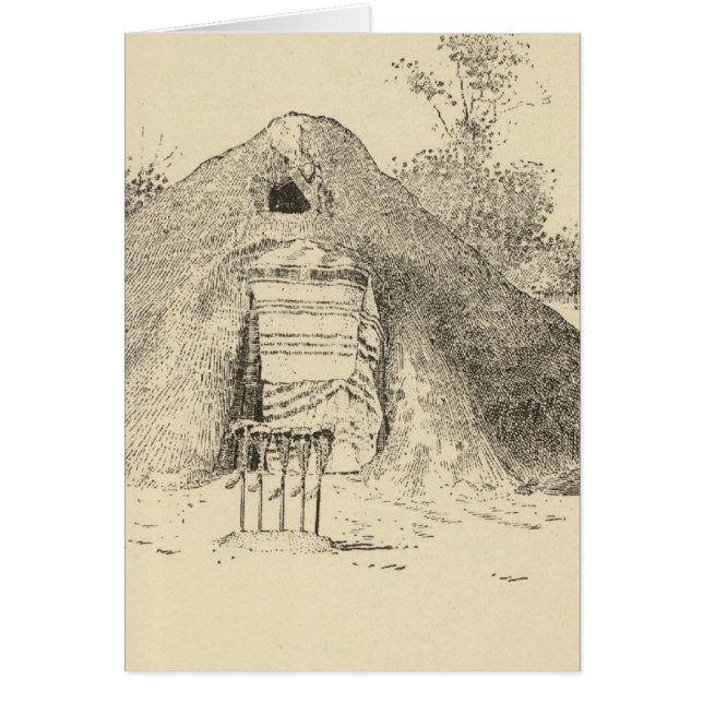 Navajo medicine lodview hälsningskort (Framsidan)