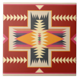 Navajo Mönster-3 Ceramic Tile Kakelplatta