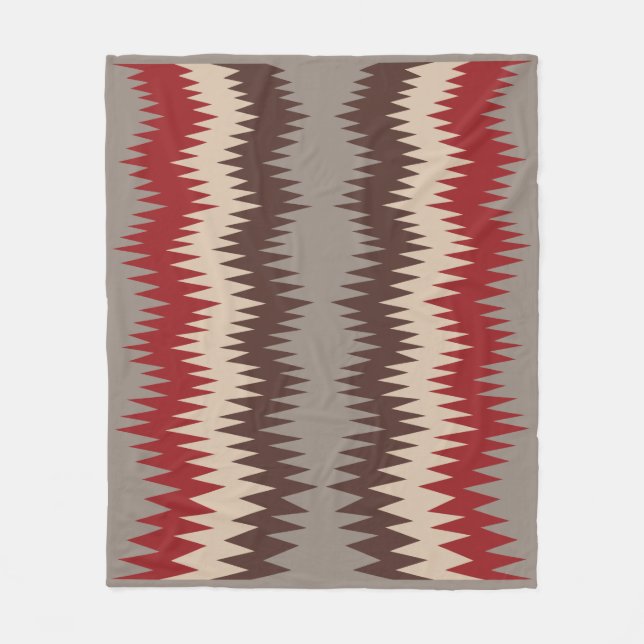 Navajo Mönster-3 Fleece Blanket (Framsidan)