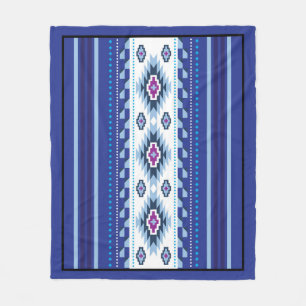 Navajo Mönster Design-11 Blanket Fleecefilt