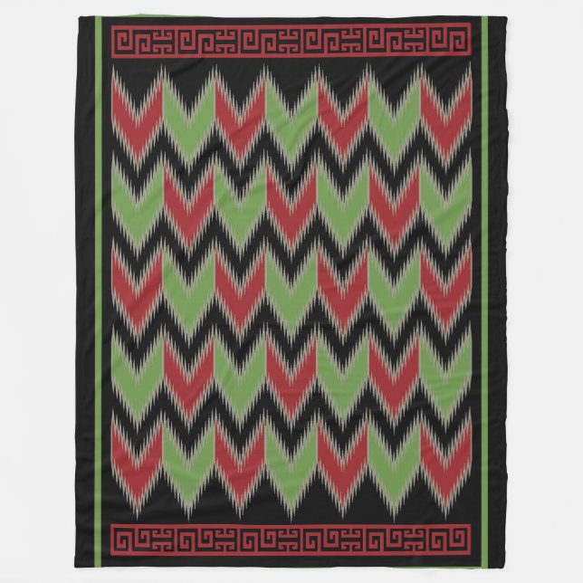 Navajo Mönster Design-11 Blanket Fleecefilt (Framsidan)