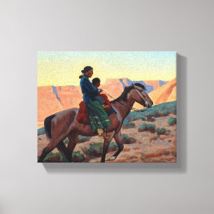 Navajo Mor, 1945 av Maynard Dixon Canvastryck