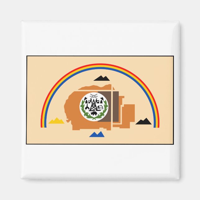 Navajo Nation Flagga Magnet (Framsidan)
